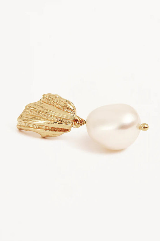 By Charlotte Moonlit Tides Pearl Drop Earrings - Gold