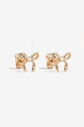 By Charlotte Forever More Bow Stud Earrings - Gold