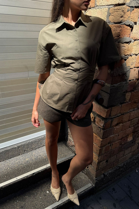 Gracious Vela Shirt - Moss
