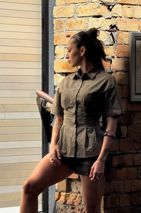 Gracious Vela Shirt - Moss