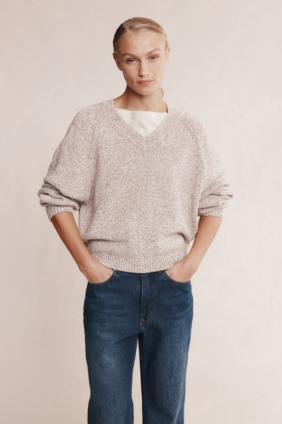 Marle Moss Sweater - Fleur Speckle