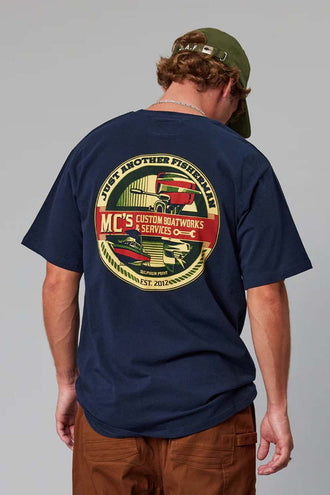 Just Another Fisherman Boatworks Tee - Ink
