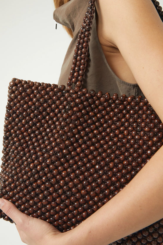 Brie Leon Madera Tote Bag - Dark Chocolate