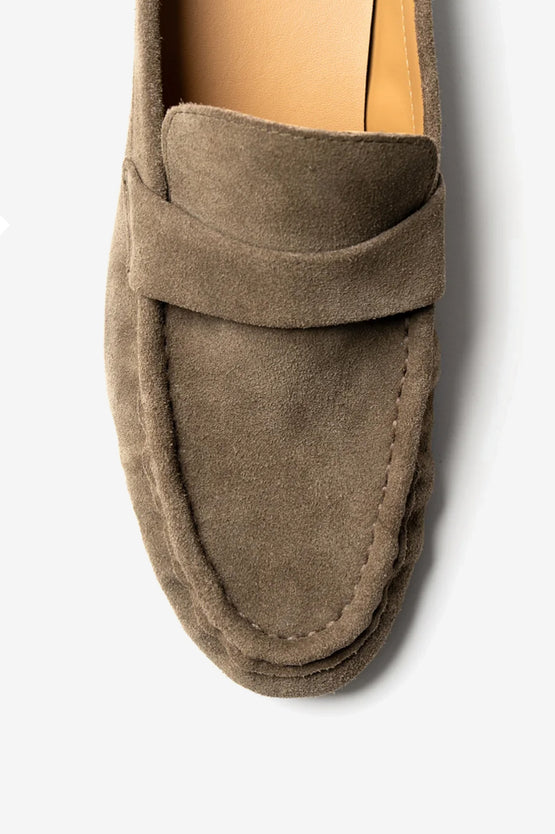 La Tribe Naomi Mule - Khaki Suede