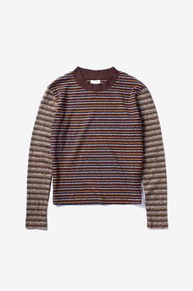 Candice Murphy Striped Top - Navy