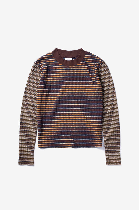Candice Murphy Striped Top - Navy