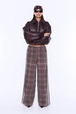 Ena Pelly Myla Wide Leg Pant - Check