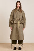 Damson Madder Myrtle Trench - Navy Gingham