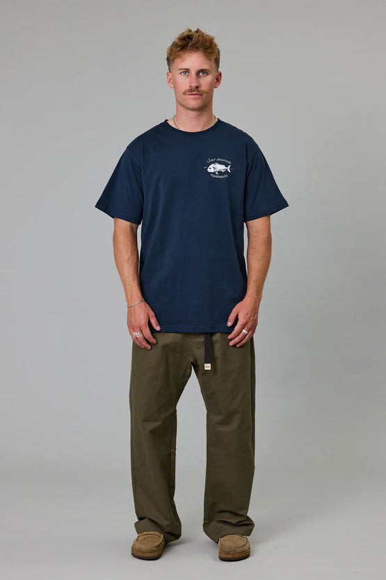 Just Another Fisherman Snapper Sea Tee - Navy