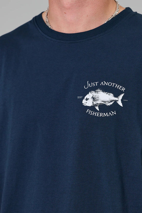 Just Another Fisherman Snapper Sea Tee - Navy