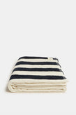 Assembly Wide Stripe Beach Towel - True Navy