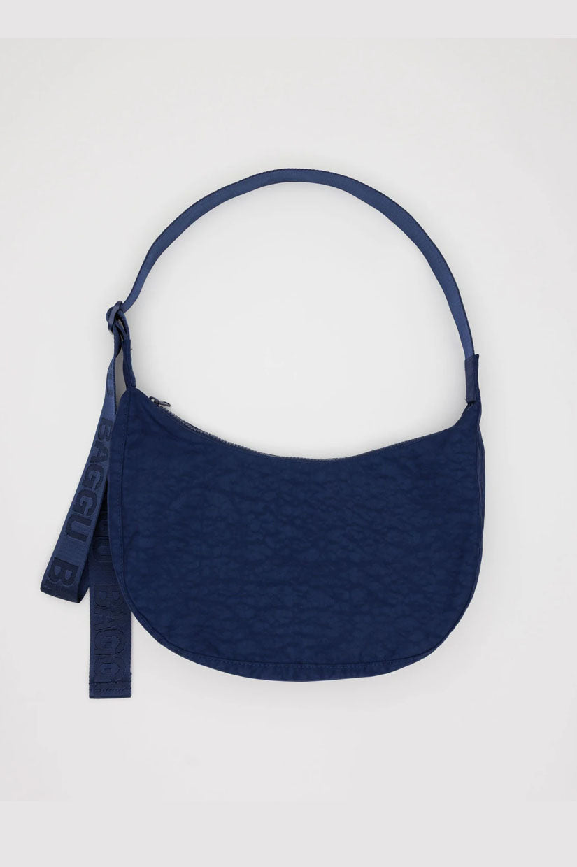 Baggu Medium Nylon Crescent Bag - Navy