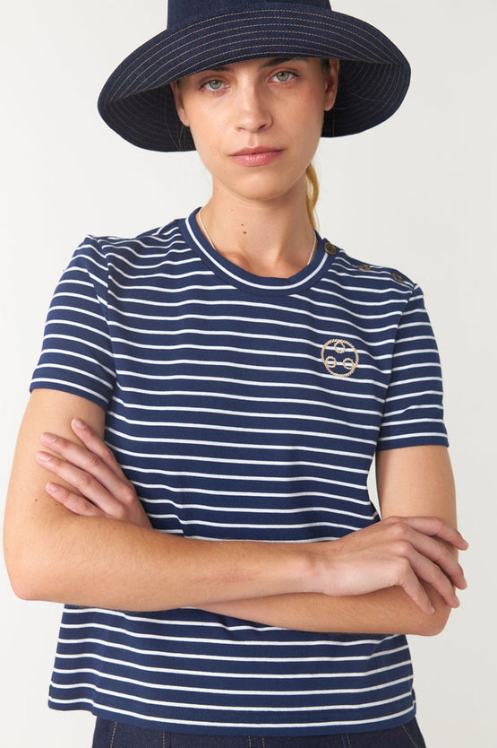 Sylvester Nautical T-Shirt - Navy