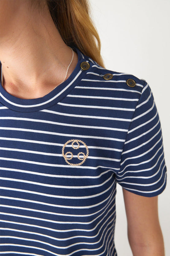 Sylvester Nautical T-Shirt - Navy