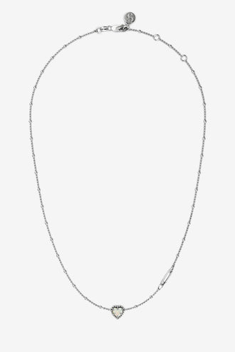 Stolen Girlfriends Club Dahlia's Heart Necklace - Silver