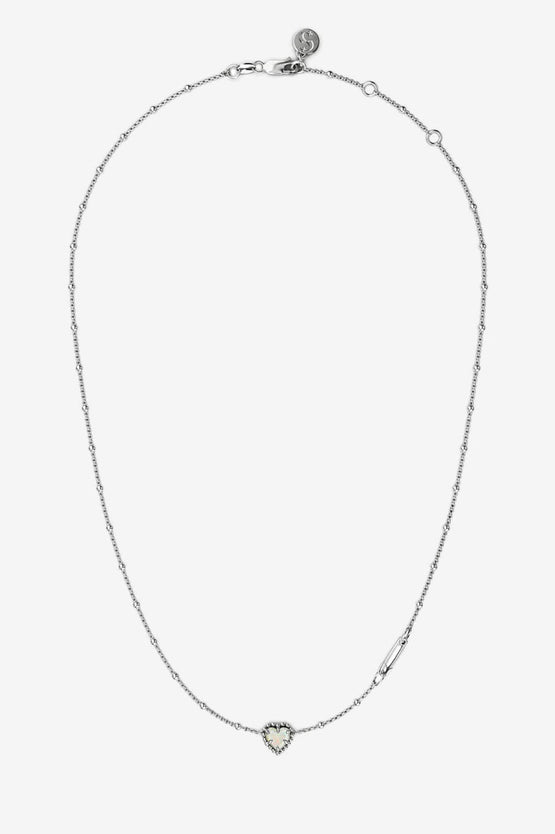 Stolen Girlfriends Club Dahlia's Heart Necklace - Silver