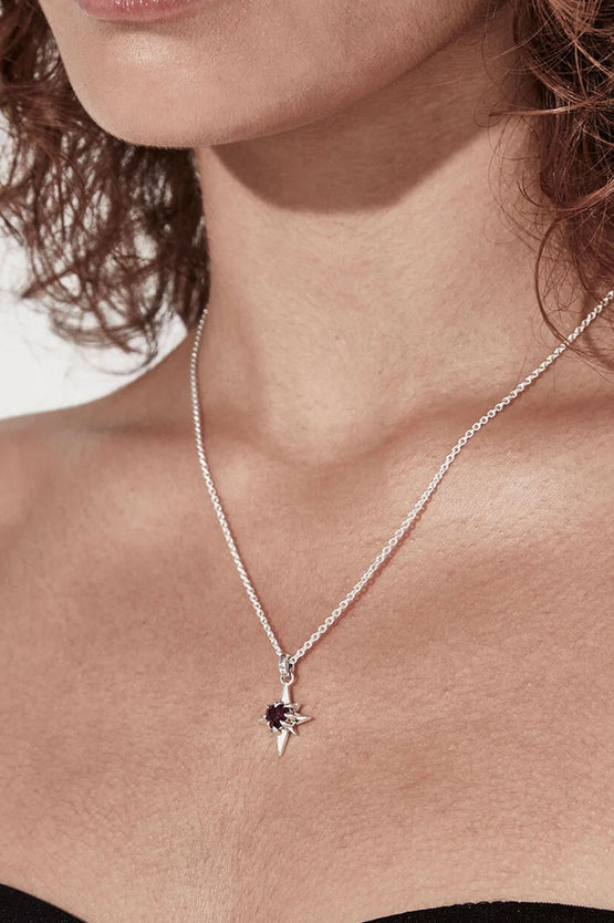 Stolen Girlfriends Club Gothic Star Necklace - Silver