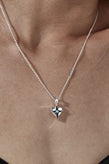 Stolen Girlfriends Club Celestial Heart Necklace - Silver