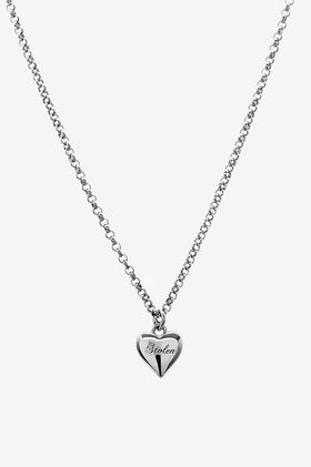 Stolen Girlfriends Club Full Heart Mini Necklace - Silver