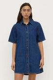 Assembly Neera Denim Shirt Dress - Heritage Blue