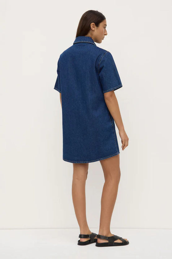 Assembly Neera Denim Shirt Dress - Heritage Blue