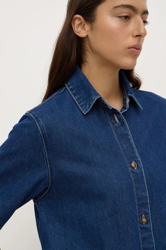 Assembly Neera Denim Shirt Dress - Heritage Blue