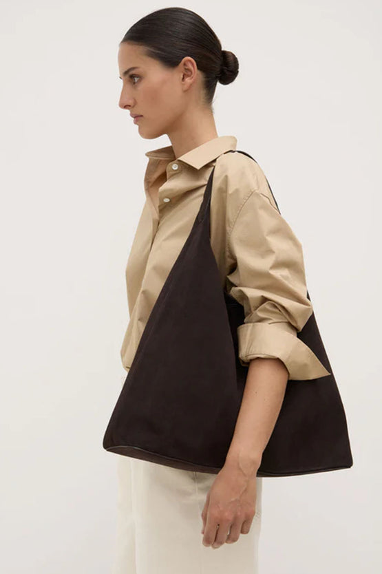 Assembly Neve Suede Shoulder Bag - Ganache