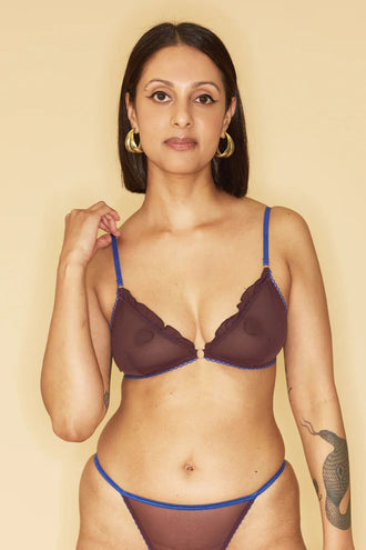 Liam Carnation Low Support Mesh Bra - Neve