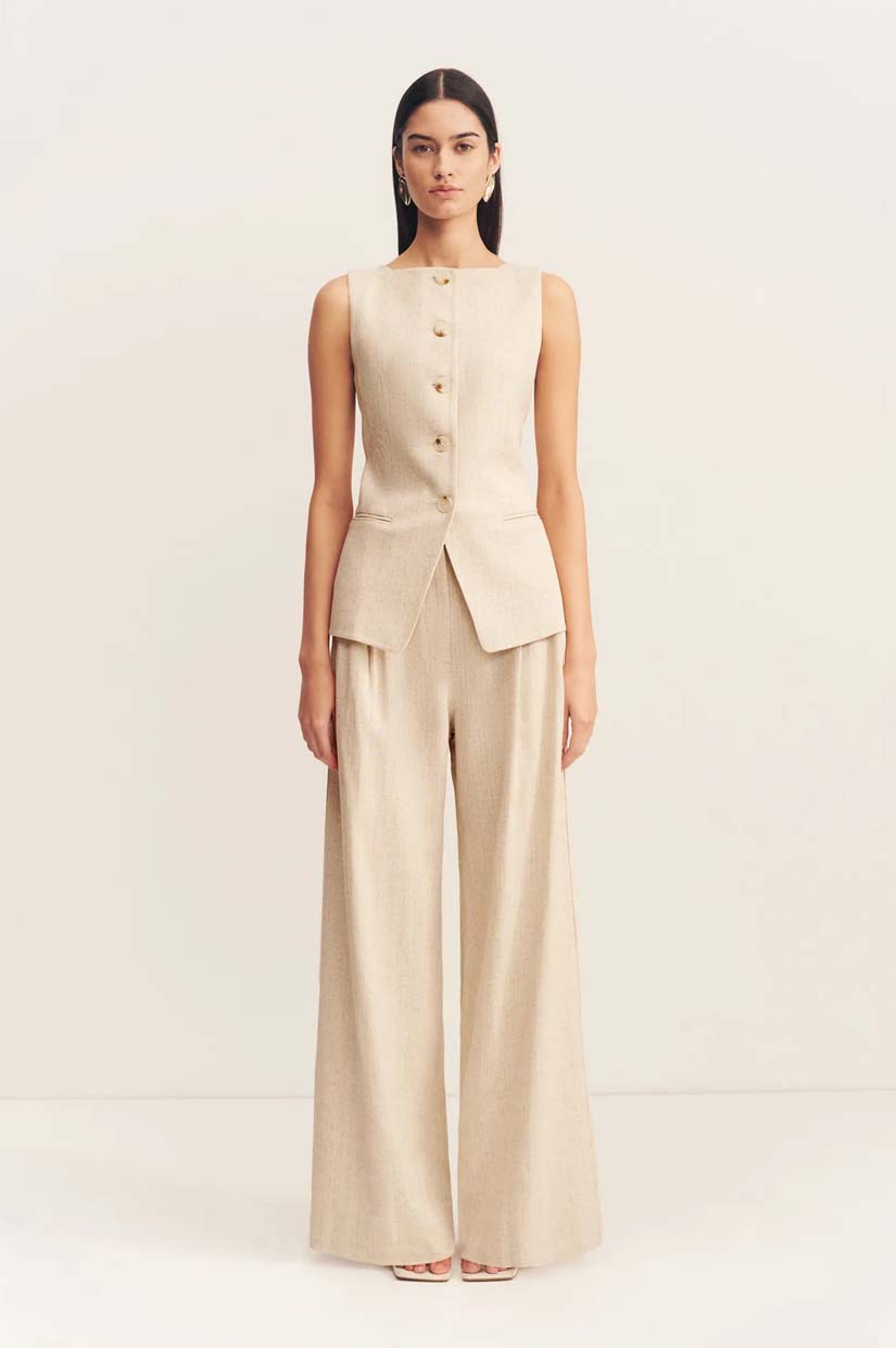 Shona Joy Newman Vest - Parchment