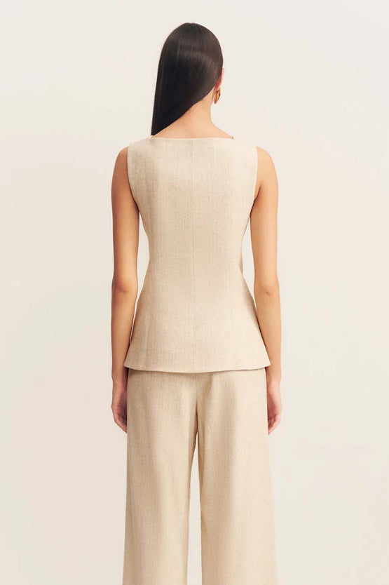 Shona Joy Newman Vest - Parchment