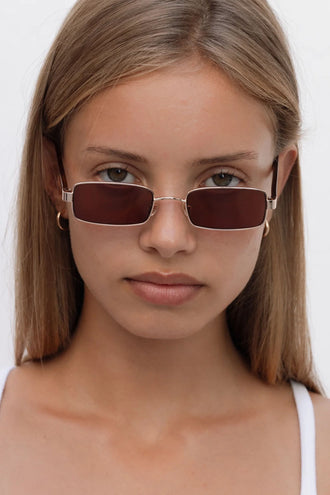 Lu Goldie Nina Sunglasses - Chestnut