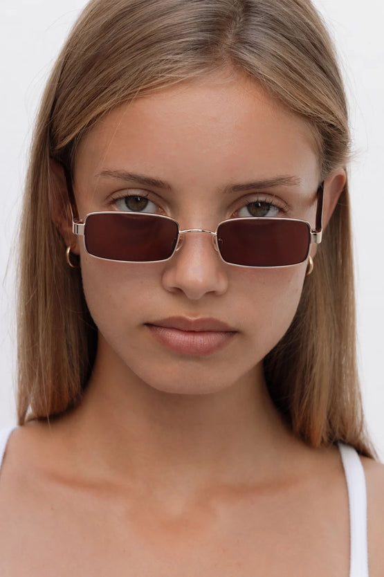 Lu Goldie Nina Sunglasses - Chestnut