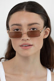 Lu Goldie Nina Sunglasses - Choc