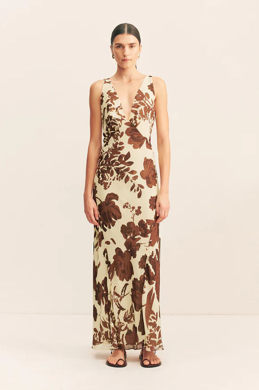 Shona Joy Noa Plunged Maxi - Wallflower