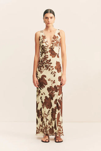Shona Joy Noa Plunged Maxi - Wallflower