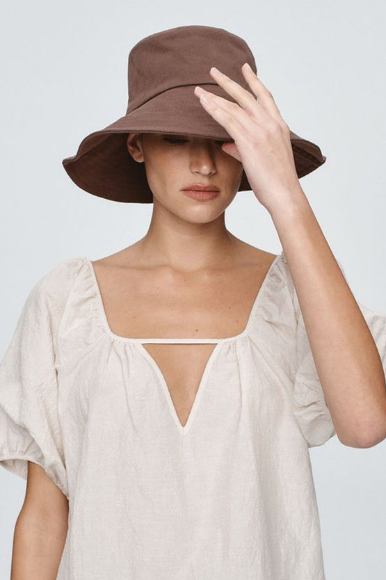 Marle Nonna Hat - Chocolate