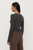 Assembly Nora Merino Wool Henley - Charcoal