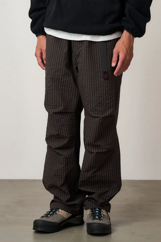 Gramicci Northside Plaid Pant - Deep Brown