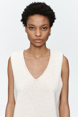 Marle Nya Vest - Ivory