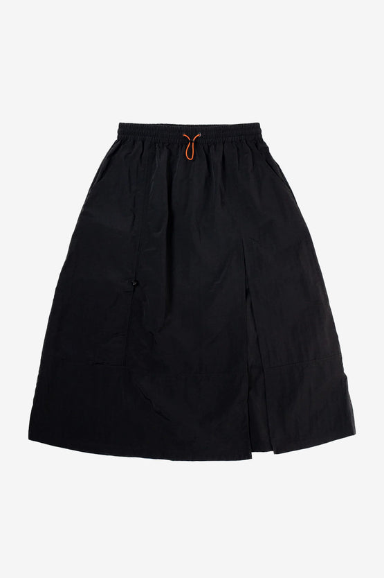 Candice Unisex Nylon Skirt - Black