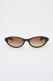 Flatlist Olympia - Solid Black / Brown Gradient Lens