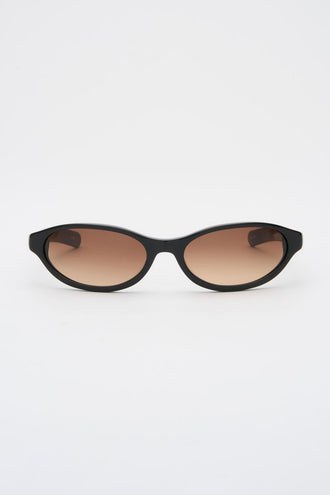 Flatlist Olympia - Solid Black / Brown Gradient Lens