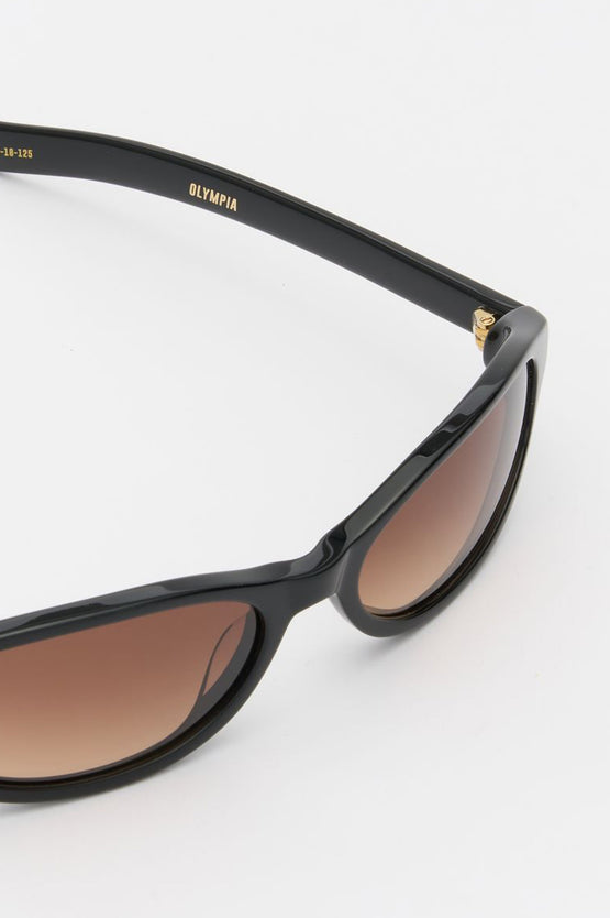 Flatlist Olympia - Solid Black / Brown Gradient Lens