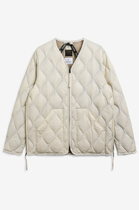 Taion Military V Neck Soft Shell Jacket - Off White