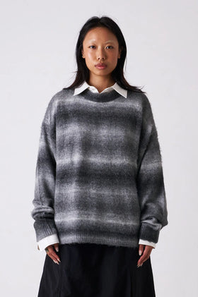 Candice Ombre Knit Sweater - Grey