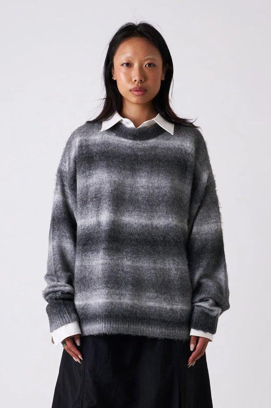 Candice Ombre Knit Sweater - Grey
