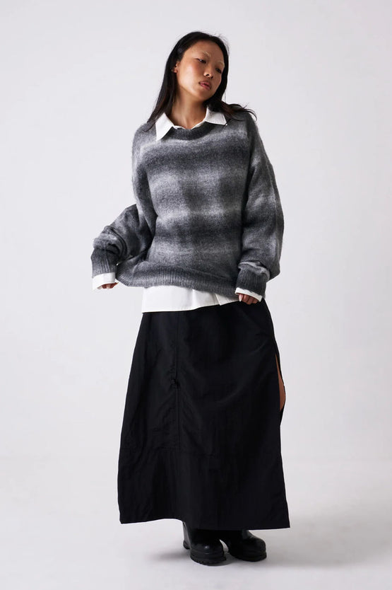 Candice Ombre Knit Sweater - Grey