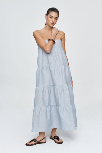 Marle Ophelia Dress - Bleu Stripe