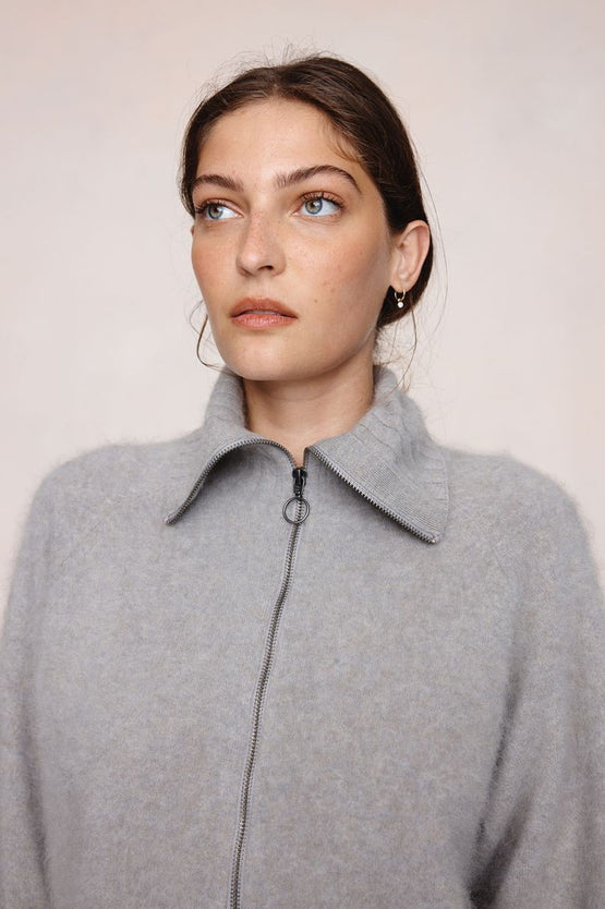 Marle Oscar Zip Up - Fog