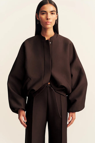 Shona Joy Otis Bomber Jacket - Ristretto